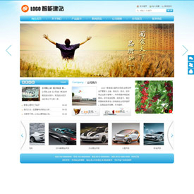 奇亿云网站 精美大气自适应网站模板