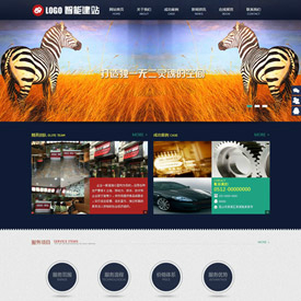 奇亿云网站 精美大气自适应网站模板