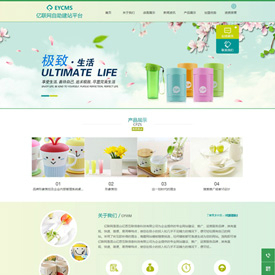 奇亿云网站 精美大气自适应网站模板